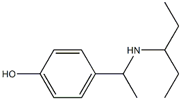 4-[1-(pentan-3-ylamino)ethyl]phenol Structure