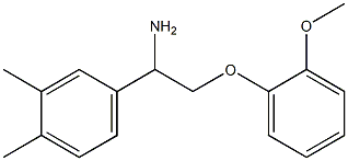 4-[1-amino-2-(2-methoxyphenoxy)ethyl]-1,2-dimethylbenzene Structure