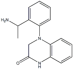 4-[2-(1-aminoethyl)phenyl]-1,2,3,4-tetrahydroquinoxalin-2-one Structure