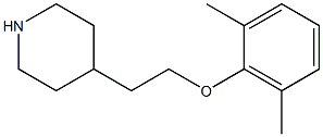 4-[2-(2,6-dimethylphenoxy)ethyl]piperidine Structure