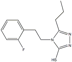 4-[2-(2-fluorophenyl)ethyl]-5-propyl-4H-1,2,4-triazole-3-thiol Structure