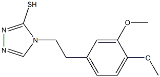 4-[2-(3,4-dimethoxyphenyl)ethyl]-4H-1,2,4-triazole-3-thiol 구조식 이미지