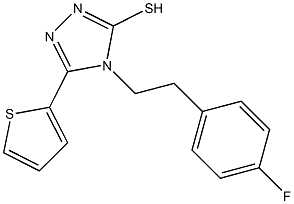 4-[2-(4-fluorophenyl)ethyl]-5-(thiophen-2-yl)-4H-1,2,4-triazole-3-thiol Structure