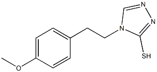 4-[2-(4-methoxyphenyl)ethyl]-4H-1,2,4-triazole-3-thiol 구조식 이미지
