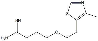 4-[2-(4-methyl-1,3-thiazol-5-yl)ethoxy]butanimidamide 구조식 이미지
