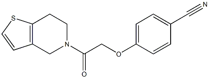 4-[2-(6,7-dihydrothieno[3,2-c]pyridin-5(4H)-yl)-2-oxoethoxy]benzonitrile Structure