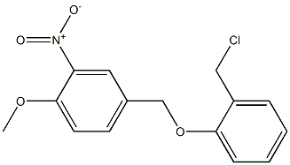 4-[2-(chloromethyl)phenoxymethyl]-1-methoxy-2-nitrobenzene Structure