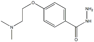4-[2-(dimethylamino)ethoxy]benzohydrazide Structure