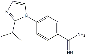 4-[2-(propan-2-yl)-1H-imidazol-1-yl]benzene-1-carboximidamide Structure