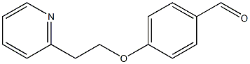 4-[2-(pyridin-2-yl)ethoxy]benzaldehyde 구조식 이미지