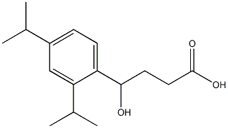 4-[2,4-bis(propan-2-yl)phenyl]-4-hydroxybutanoic acid 구조식 이미지