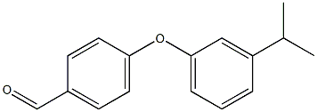 4-[3-(propan-2-yl)phenoxy]benzaldehyde 구조식 이미지