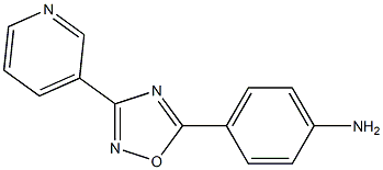 4-[3-(pyridin-3-yl)-1,2,4-oxadiazol-5-yl]aniline Structure