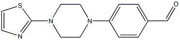 4-[4-(1,3-thiazol-2-yl)piperazin-1-yl]benzaldehyde 구조식 이미지