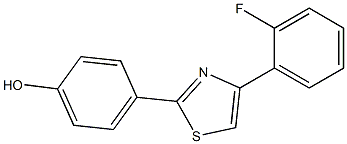 4-[4-(2-fluorophenyl)-1,3-thiazol-2-yl]phenol Structure