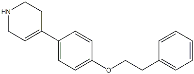 4-[4-(2-phenylethoxy)phenyl]-1,2,3,6-tetrahydropyridine 구조식 이미지