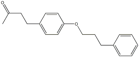 4-[4-(3-phenylpropoxy)phenyl]butan-2-one Structure