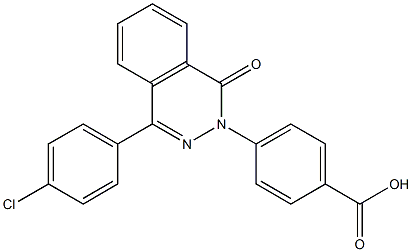 4-[4-(4-chlorophenyl)-1-oxophthalazin-2(1H)-yl]benzoic acid Structure