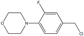 4-[4-(chloromethyl)-2-fluorophenyl]morpholine Structure