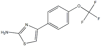 4-[4-(trifluoromethoxy)phenyl]-1,3-thiazol-2-amine 구조식 이미지