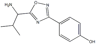 4-[5-(1-amino-2-methylpropyl)-1,2,4-oxadiazol-3-yl]phenol 구조식 이미지