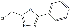 4-[5-(chloromethyl)-1,3,4-oxadiazol-2-yl]pyridine 구조식 이미지