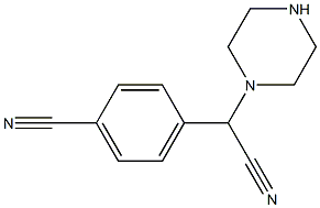 4-[cyano(piperazin-1-yl)methyl]benzonitrile Structure