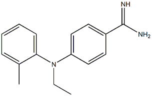 4-[ethyl(2-methylphenyl)amino]benzene-1-carboximidamide 구조식 이미지