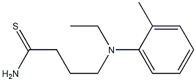 4-[ethyl(2-methylphenyl)amino]butanethioamide 구조식 이미지