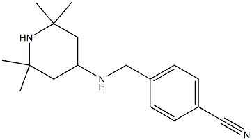 4-{[(2,2,6,6-tetramethylpiperidin-4-yl)amino]methyl}benzonitrile Structure