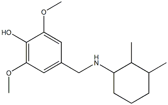 4-{[(2,3-dimethylcyclohexyl)amino]methyl}-2,6-dimethoxyphenol 구조식 이미지