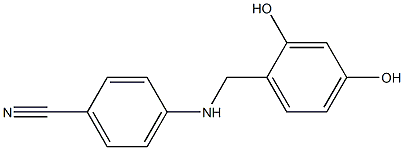 4-{[(2,4-dihydroxyphenyl)methyl]amino}benzonitrile Structure