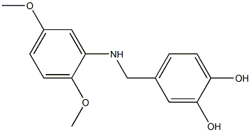 4-{[(2,5-dimethoxyphenyl)amino]methyl}benzene-1,2-diol 구조식 이미지