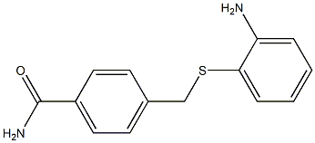 4-{[(2-aminophenyl)thio]methyl}benzamide 구조식 이미지