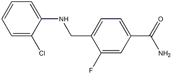 4-{[(2-chlorophenyl)amino]methyl}-3-fluorobenzamide Structure