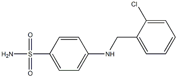 4-{[(2-chlorophenyl)methyl]amino}benzene-1-sulfonamide Structure