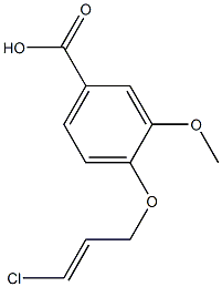 4-{[(2E)-3-chloroprop-2-enyl]oxy}-3-methoxybenzoic acid 구조식 이미지