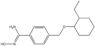 4-{[(2-ethylcyclohexyl)oxy]methyl}-N'-hydroxybenzene-1-carboximidamide Structure