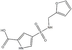 4-{[(2-furylmethyl)amino]sulfonyl}-1H-pyrrole-2-carboxylic acid Structure