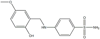 4-{[(2-hydroxy-5-methoxyphenyl)methyl]amino}benzene-1-sulfonamide Structure