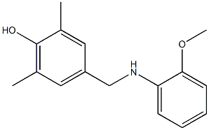 4-{[(2-methoxyphenyl)amino]methyl}-2,6-dimethylphenol 구조식 이미지