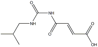 4-{[(2-methylpropyl)carbamoyl]amino}-4-oxobut-2-enoic acid 구조식 이미지