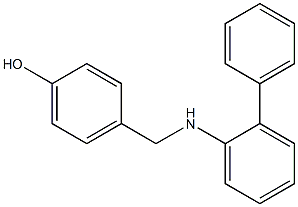 4-{[(2-phenylphenyl)amino]methyl}phenol Structure