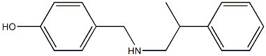 4-{[(2-phenylpropyl)amino]methyl}phenol 구조식 이미지