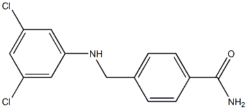 4-{[(3,5-dichlorophenyl)amino]methyl}benzamide 구조식 이미지