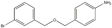 4-{[(3-bromophenyl)methoxy]methyl}aniline 구조식 이미지