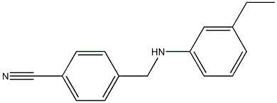 4-{[(3-ethylphenyl)amino]methyl}benzonitrile 구조식 이미지