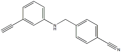 4-{[(3-ethynylphenyl)amino]methyl}benzonitrile Structure