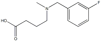 4-{[(3-fluorophenyl)methyl](methyl)amino}butanoic acid 구조식 이미지