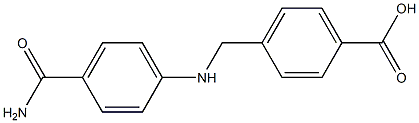 4-{[(4-carbamoylphenyl)amino]methyl}benzoic acid Structure